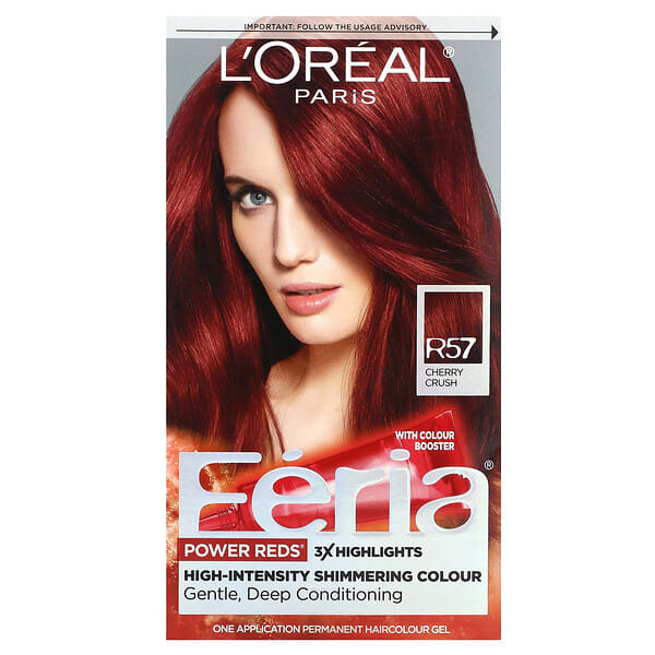 loe24105_v_14.jpg Feria, красный, интенсивный мерцающий оттенок, R57 Cherry Crush, 1 применение — L'Oréal