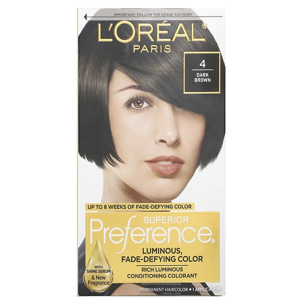 loe25303_v_27.jpg Superior Preference, яркий, не выцветающий цвет, 4 темно-коричневых`` 1 нанесение — L'Oréal