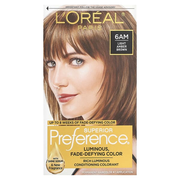 loe25340_v_11.jpg Superior Preference, яркий, не выцветающий цвет, светло-янтарно-коричневый для 6 часов утра, 1 нанесение — L'Oréal