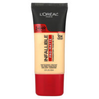 тональный крем Infallive Pro-Matte, 104 золотисто-бежевый, 30 мл (1 жидк. унция) — L'Oréal