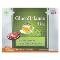 GlucoBalance Tea, 20 чайных пакетиков, 60 г (2,12 унции) — Longreen