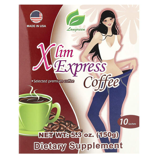 lon02548_v_46.jpg Xlim Express, кофе, 10 пакетиков, 150 г (5,3 унции) — Longreen