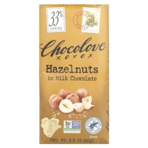 Молочный шоколад с фундуком, 33% какао, 90 г (3,2 унции) — Chocolove