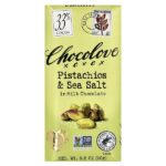 Фисташки и морская соль в молочном шоколаде, 33% какао, 90 г (3,2 унции) — Chocolove