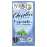 черный шоколад с перечной мятой, 55% какао, 90 г (3,2 унции) — Chocolove