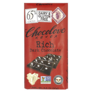 Насыщенный темный шоколад, 65% какао, 90 г (3,2 унции) — Chocolove