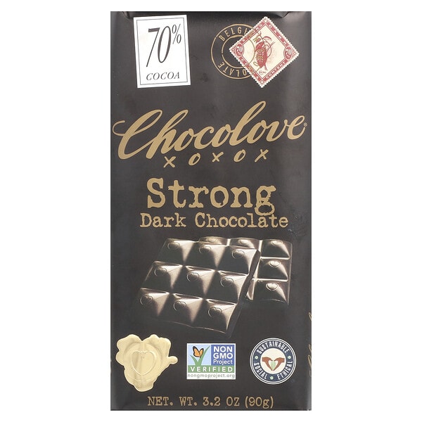 lov00170_v_12.jpg экстрагорький черный шоколад, 70% какао, 90 г (3,2 унции) — Chocolove