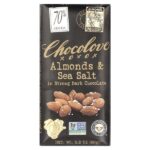 черный шоколад с миндалем и морской солью, 70% какао, 90 г (3,2 унции) — Chocolove