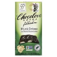 темный шоколад с кремовой мятной начинкой, 55% какао, 90 г (3,2 унции) — Chocolove