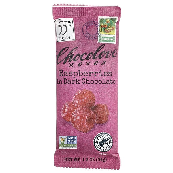 lov05154_v_7.jpg малина в темном шоколаде, 55% какао, 34 г (1,2 унции) — Chocolove