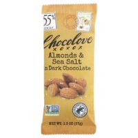 миндаль и морская соль в темном шоколаде, 55% какао, 37 г (1,3 унции) — Chocolove