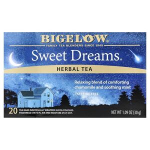 Herbal Tea, Sweet Dreams®, без кофеина, 20 чайных пакетиков, 30 г (1,09 унции) — Bigelow