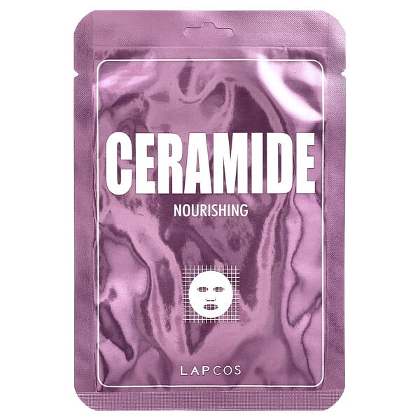 lpc02352_v_8.jpg Derma Beauty, маска для лица, керамид, 1 шт., 25 мл (0,84 жидк. унции) — Lapcos
