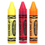 Crayola, бальзам для губ, разнообразная упаковка, 3 шт., 4 г (0,14 унции) — Lip Smacker