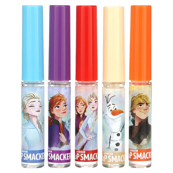 lps10396_v_5.jpg Disney, Frozen, жидкий блеск для губ, набор разных вкусов, 5 шт., 14 мл (0,45 жидк. унции) — Lip Smacker