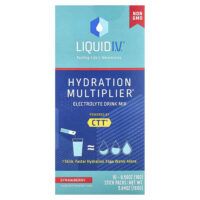Hydration Multiplier®, смесь для приготовления электролитов, клубника, 10 пакетиков по 16 г (0,56 унции) — Liquid I.V.
