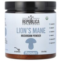 Superfoods, ежовик гребенчатый, грибной порошок, 60 г (2,12 унции) — La Republica