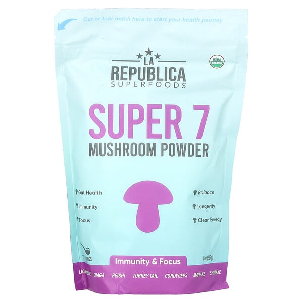 lre78705_v_4.jpg Super 7, грибной порошок, 227 г (8 унций) — La Republica