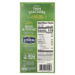 Organic Thin Stackers, воздушные зерновые пироги, базилик и чабрец, слабосоленые, 24 рисовых пирога, 168 г (6 унций) — Lundberg — изображение 2