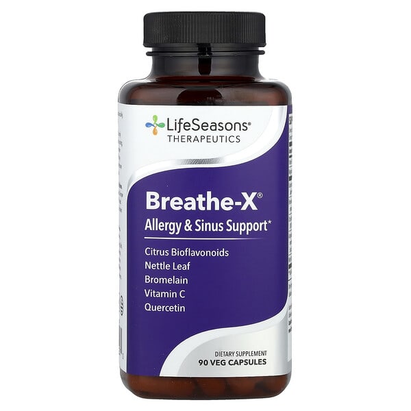 lse00207_v_50.jpg Breathe-X®, средство от аллергии и заложенности носа, 90 растительных капсул — LifeSeasons