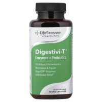 Digestivi-T®, ферменты и пробиотики, 90 растительных капсул — LifeSeasons