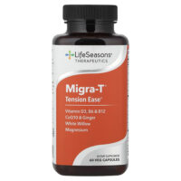 Migra-T®, Tension Ease, 60 растительных капсул — LifeSeasons