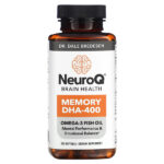 NeuroQ Brain Health, ДГК-400 для памяти, 120 мягких таблеток — LifeSeasons
