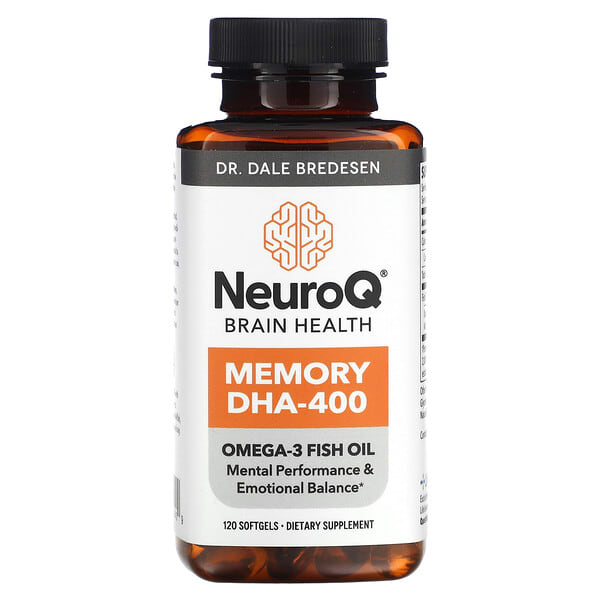 lse44140_v_8.jpg NeuroQ Brain Health, ДГК-400 для памяти, 120 мягких таблеток — LifeSeasons