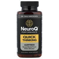 NeuroQ® Performance, средство для быстрого мышления, 60 растительных капсул — LifeSeasons