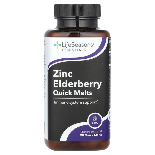 lse44175_v_8.jpg Zinc Elderberry Quick Melts, со вкусом ягод, 90 — LifeSeasons
