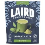 Растворимый латте, матча + крамер + адаптогены, матча, 227 г (8 унций) — Laird Superfood