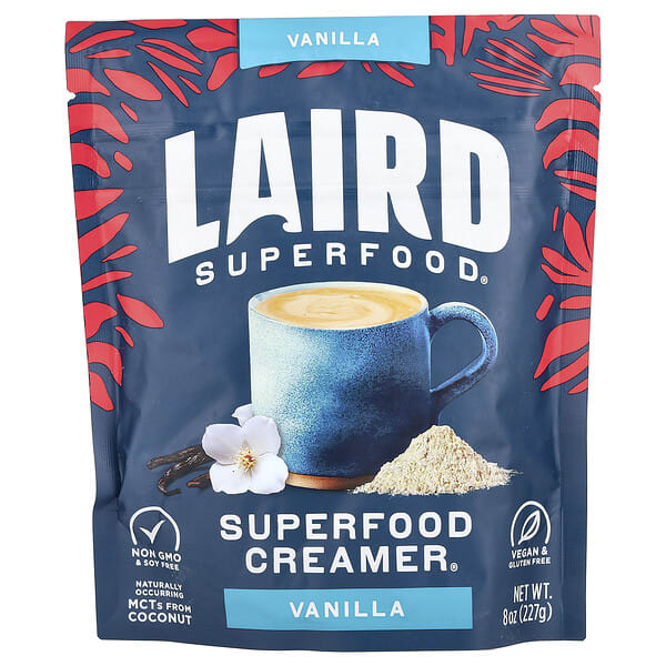 lsf13042_v_2.jpg Superfood Creamer®, ваниль, 227 г (8 унций) — Laird Superfood
