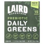 Ежедневная зелень с пребиотиками, 15 пакетиков по 14 г (0,5 унции) — Laird Superfood