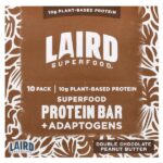 Протеиновый батончик Superfood + адаптогены, двойной шоколад с арахисовой пастой, 10 батончиков по 45 г (1,6 унции) — Laird Superfood