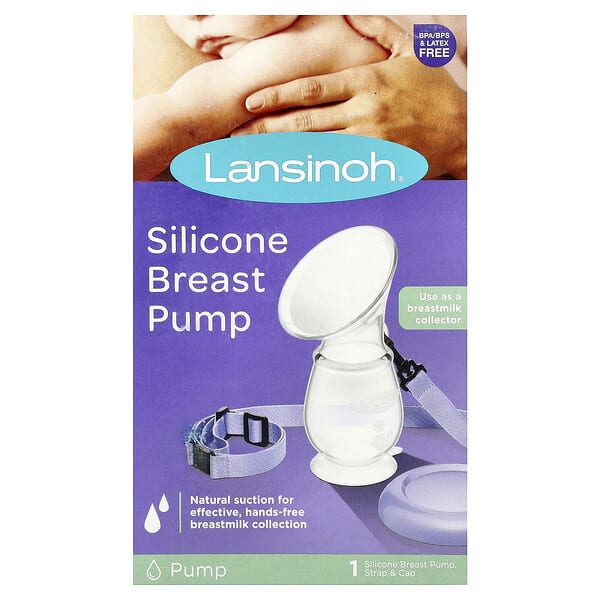 lsh50700_v_52.jpg Силиконовый молокоотсос, 1 насос, ремешок и колпачок — Lansinoh