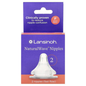 NaturalWave®, соска, быстрый поток, от 6 мес., 2 соски — Lansinoh