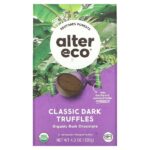 Органические классические трюфели, черный шоколад, 120 г (4,2 унции) — Alter Eco