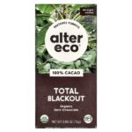 Total Blackout®, органический темный шоколад, 100% какао, 75 г (2,65 унции) — Alter Eco