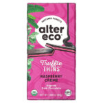 Trumble Thins, органический темный шоколад, малиновый крем, 84 г (2,96 унции) — Alter Eco