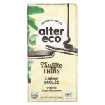 Trumble Thins, органический темный шоколад, крем-брюле, 84 г (2,96 унции) — Alter Eco