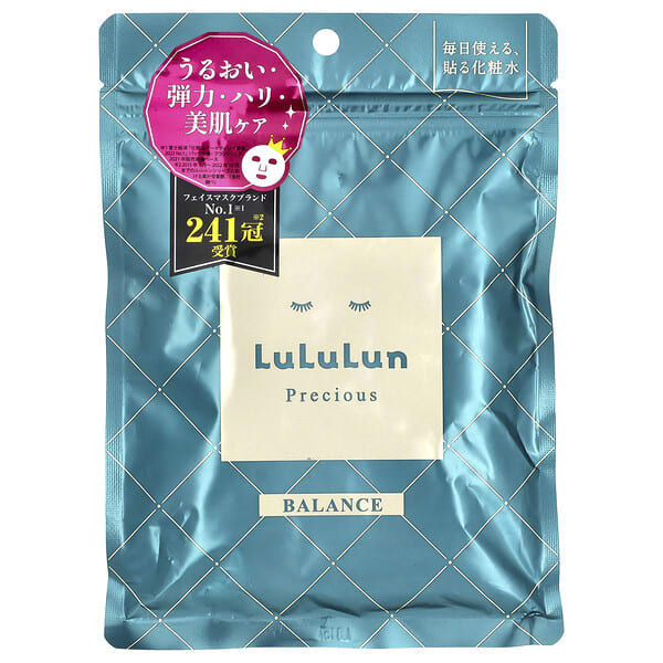 lul06887_v_8.jpg Precious Balance, Beauty Sheet Mask, зеленая 4KS, 7 шт., 108 мл (3,65 жидк. унц.) — Lululun