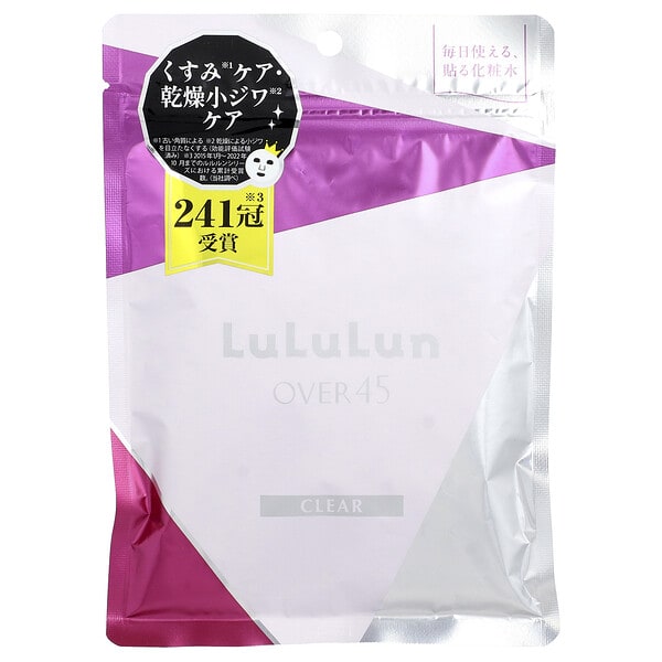 lul06891_v_8.jpg Over 45 Beauty Sheet Mask, Iris Blue (Clear) 2KS, 7 шт., 113 мл (3,82 жидк. унц.) — Lululun