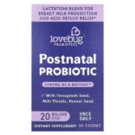 послеродовой пробиотик, 20 млрд КОЕ, 30 капсул — LoveBug Probiotics