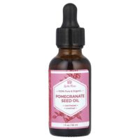 100% Pure & Organic, Масло косточек граната, 1 жидкая унция (30 мл) — Leven Rose