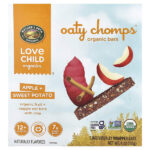 Nature's Path, органические батончики Oaty Chomps™, для детей от 12 месяцев, яблоко и батат, 5 батончиков в индивидуальной упаковке, 23 г (0,8 унции) — Love Child Organics