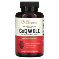 CoQWell, 60 мягких таблеток — Live Conscious