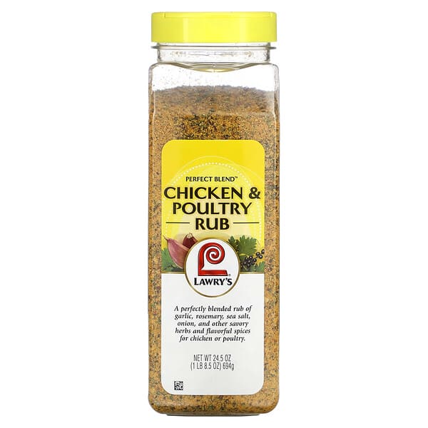 lwr22203_v_10.jpg Perfect Blend, паста с курицей и птицей, 694 г (1 фунт, 8,5 унции) — Lawry's