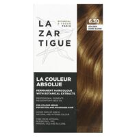 Стойкая краска для волос с растительными экстрактами, 6.30 Golden Dark Blond, 1 нанесение — Lazartigue