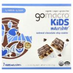 Kids MacroBar®, овсяное печенье с шоколадной крошкой, 7 шт. по 25 г (0,9 унции) — GoMacro