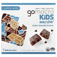 Kids MacroBar®, брауни с двойной порцией шоколада, 7 батончиков по 25 г (0,9 унции) — GoMacro